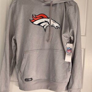 NFL Broncos Gray Hoodie NWT